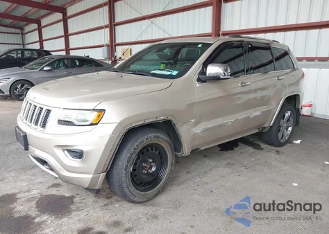 2014 Jeep Grand Cherokee Overland z USA, uszkodzony, nr VIN 1C4RJFCG6EC154797